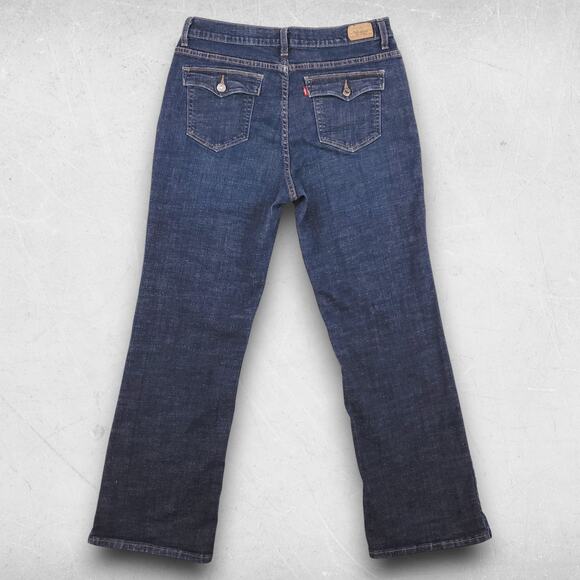 Levi's 512 Jeans Women 16M Dark Wash Bootcut Perfectly Slimming Western Rodeo - Picture 2 of 12